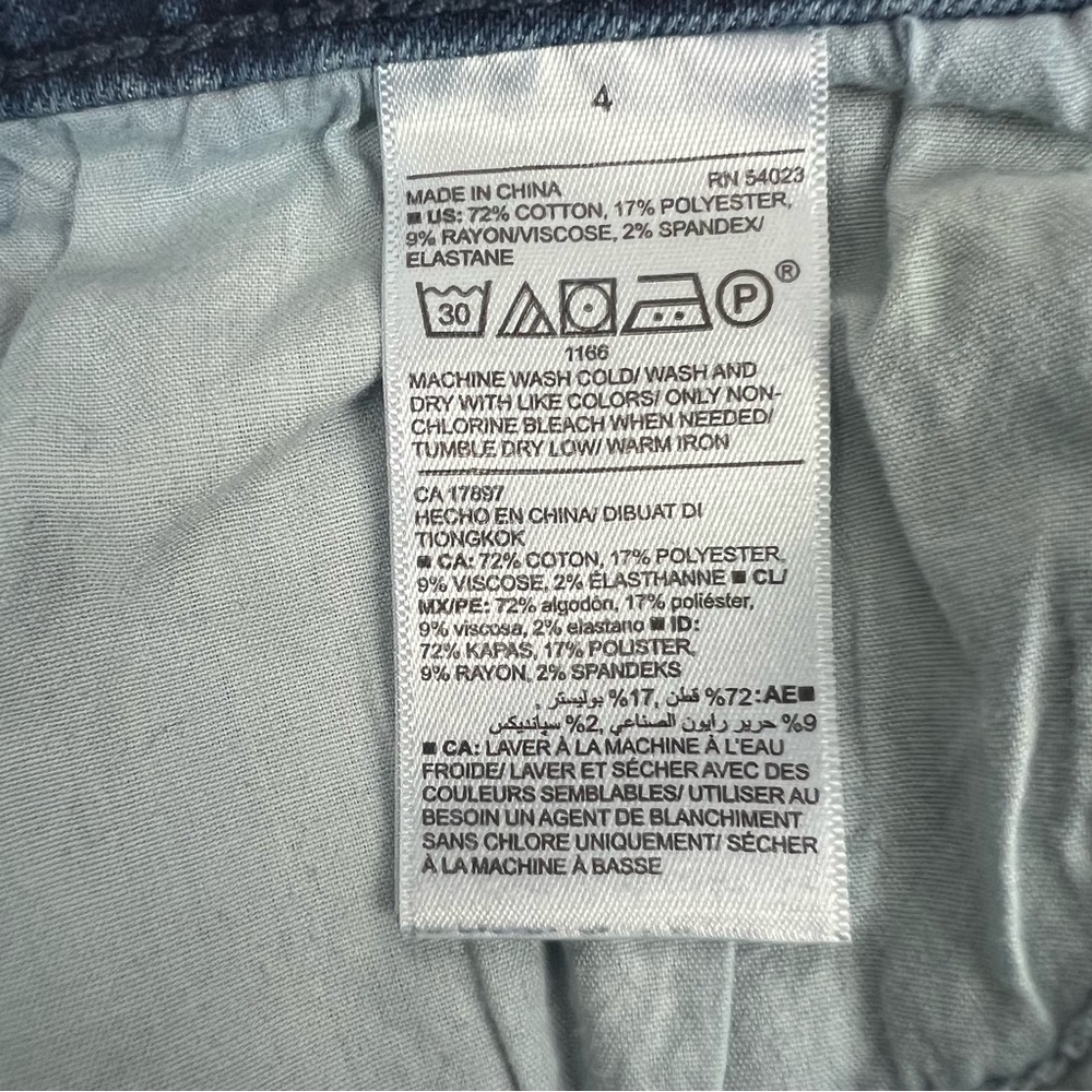 Old Navy Rockstar Women’s Blue Jeans Sz 4 Dark Wash Mid-Rise Stretch Distressed - Picture 7 of 12